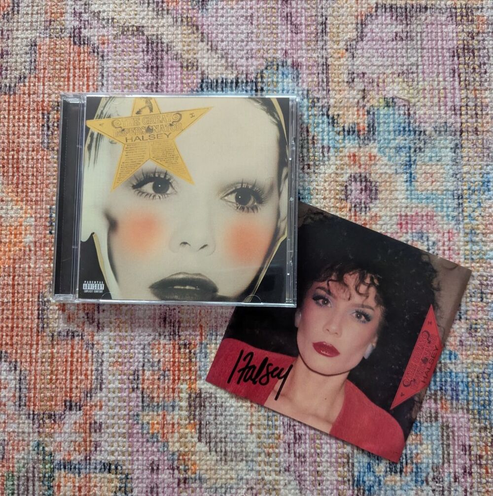 SIGNED Halsey The Great Impersonator 80’s Edition CD Autographed Art Card